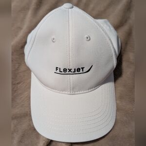 🌙  Flexjet White Baseball Cap